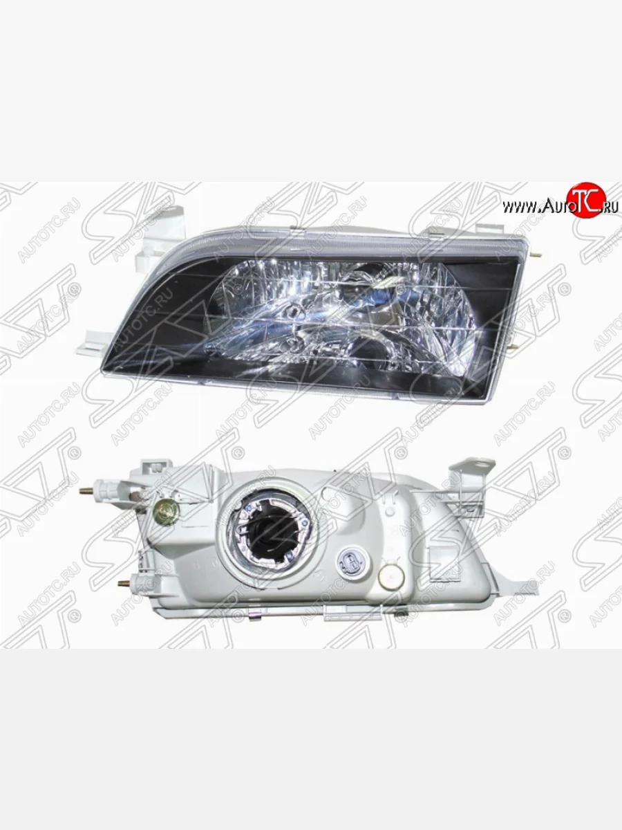 Правая фара SAT (черный хрусталь) Toyota Corolla E110 седан рестайлинг (2000-2002)  в Самаре Самарской области