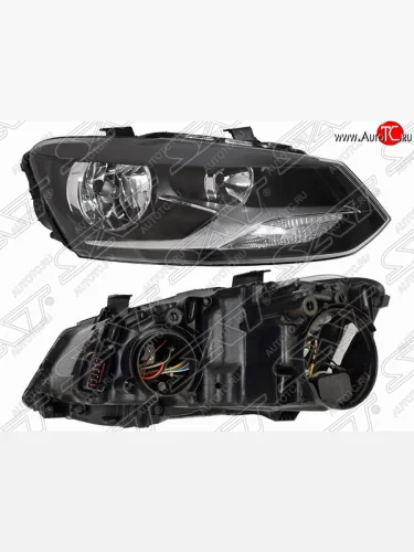 Правая фара передняя SAT Volkswagen Polo Mk5 6R,6C,61 хэтчбек 5 дв. дорестайлинг (2009-2015)