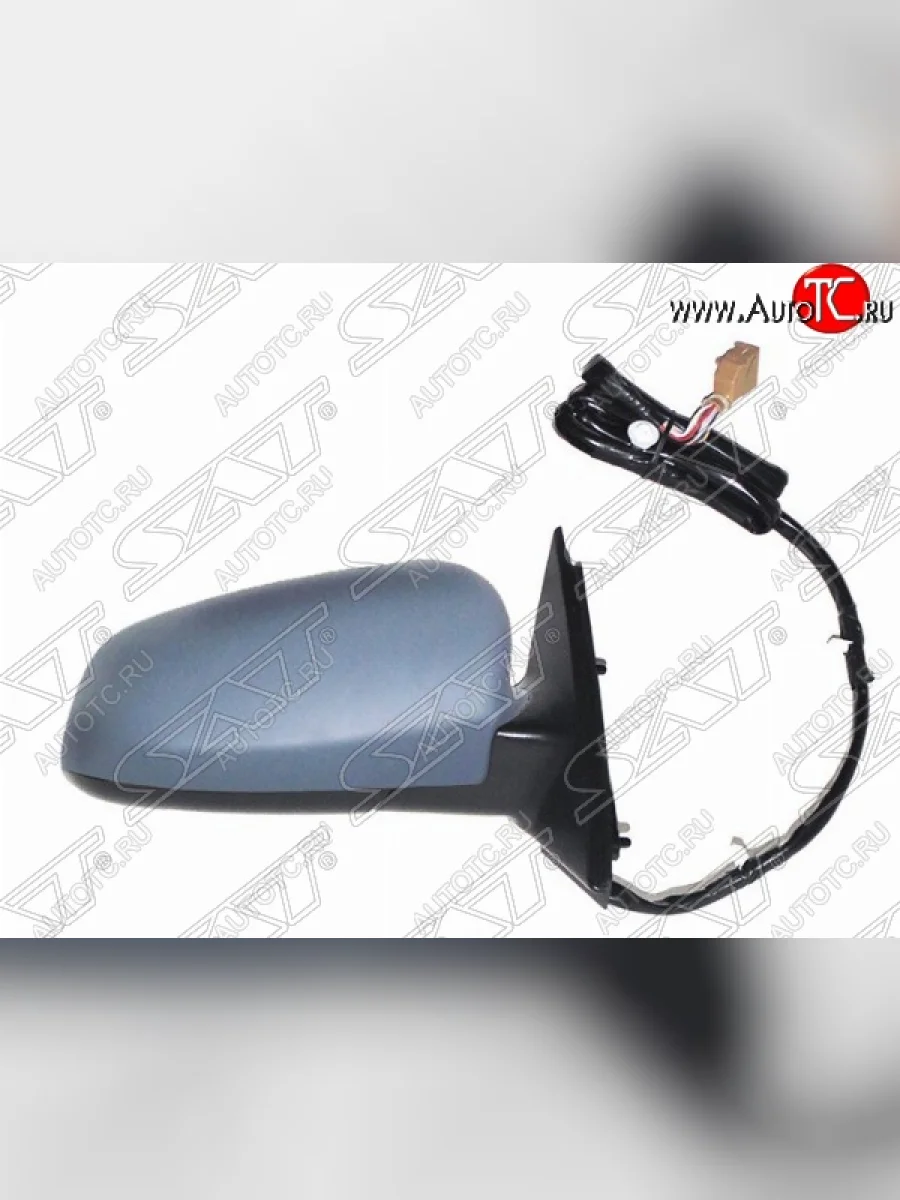 Правое зеркало заднего вида SAT (регулировка, обогрев, складывание, память, 14 контактов) Audi A4 B7 седан (2004-2008) (Неокрашенное)  в Перми Пермском крае