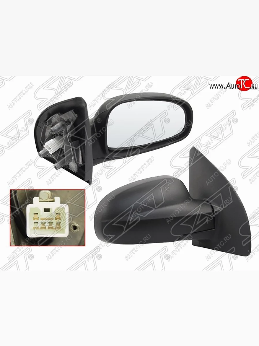 Правое зеркало заднего вида SAT (электрическое) Chevrolet Aveo T300 хэтчбек (2011-2015) (Неокрашенное)  в Керчи Республика Крым