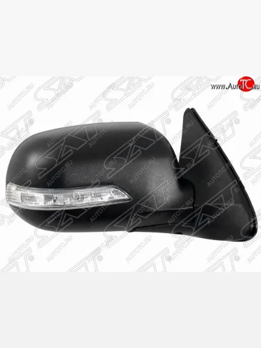 Правое боковое зеркало заднего вида SAT (поворотник, 2 контакта) Daewoo Nexia дорестайлинг (1995-2008)