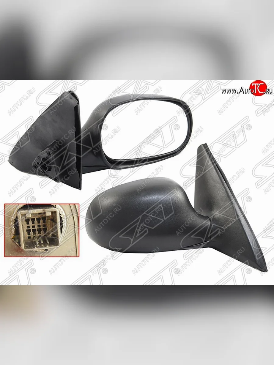 Правое боковое зеркало заднего вида SAT (электрическое) Daewoo Lanos T150 хэтчбэк 5 дв. рестайлинг (2002-2008) (Неокрашенное)  в Перми Пермском крае