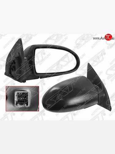 Правое боковое зеркало заднего вида SAT (3 контакта) Hyundai Accent 3 MC хэтчбек (2005-2011)