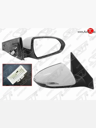 Правое боковое зеркало заднего вида SAT (регулировка, поворот, 5 контактов) Hyundai Elantra AD дорестайлинг (2016-2019)