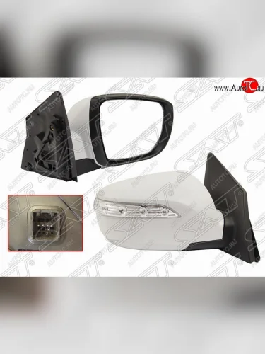 Правое боковое зеркало заднего вида SAT (регул-ка, поворот, 5 контактов) Hyundai IX35 LM дорестайлинг (2009-2013)