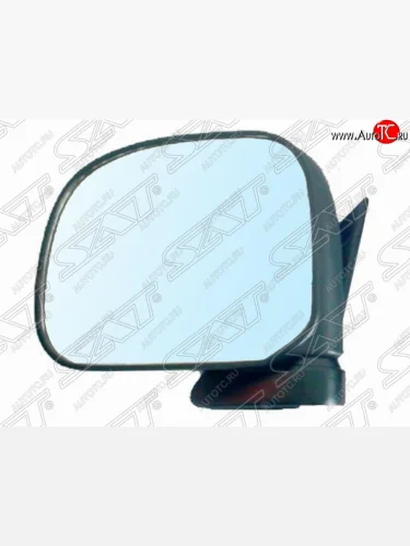 Правое боковое зеркало заднего вида SAT (механическое) Toyota Hiace H100 минивэн дорестайлинг (Япония) (1989-1993)