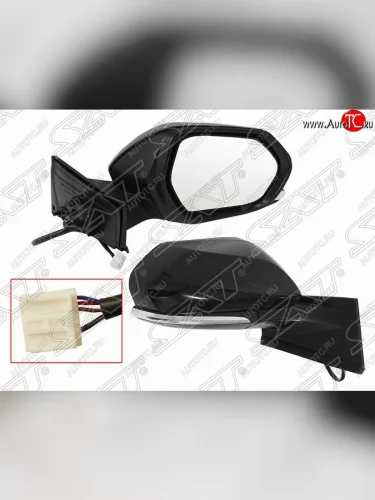 Правое боковое зеркало заднего вида SAT Toyota Prius XW50 дорестайлинг (2015-2018)