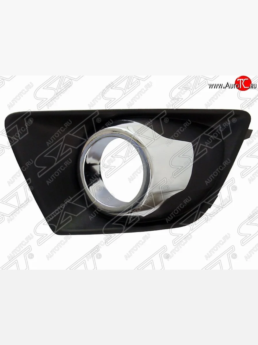 Правая оправа противотуманной фары SAT (хром ободок) Ford EcoSport дорестайлинг (2013-2019)  в Керчи Республика Крым