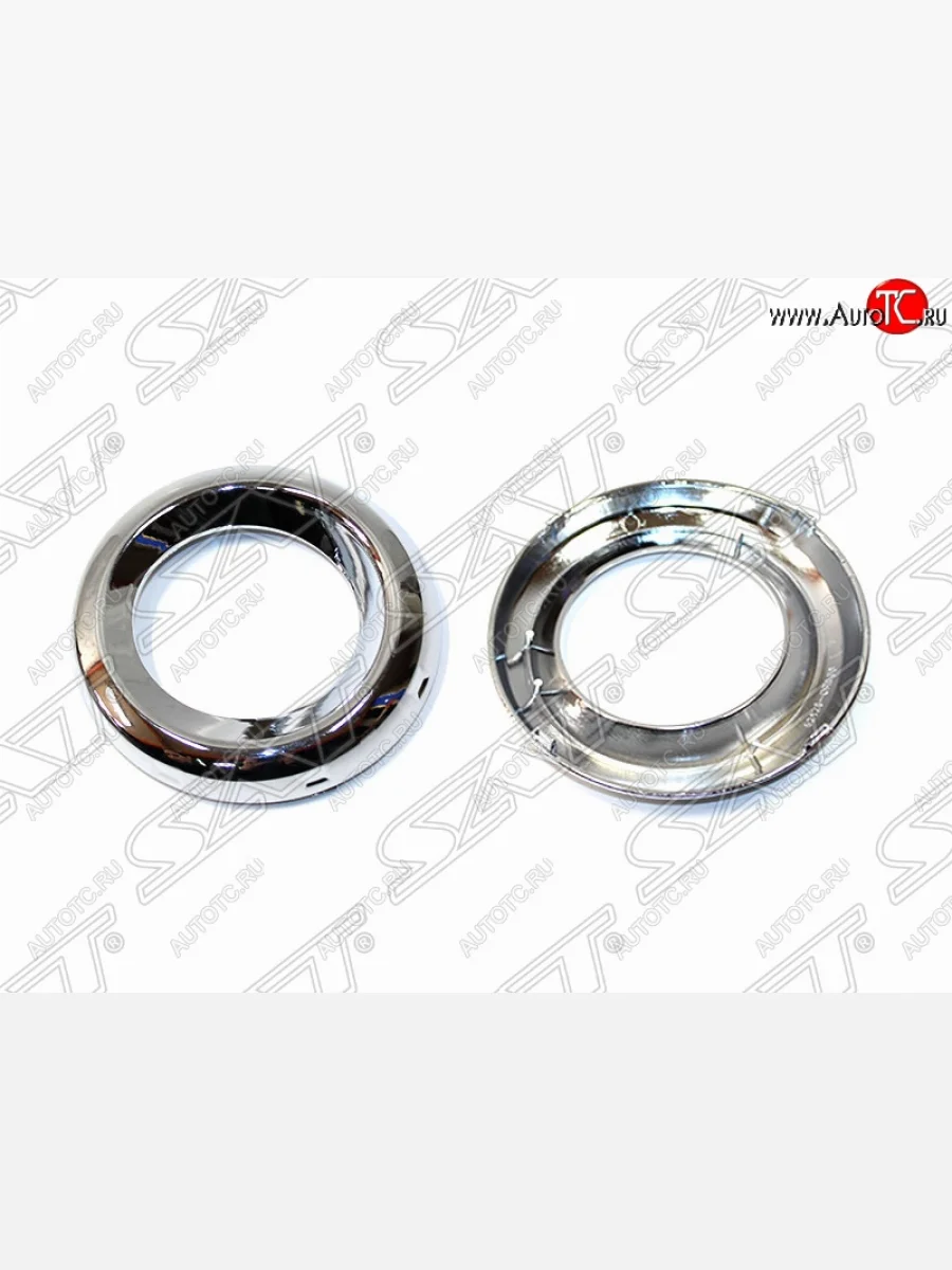 Правая рамка противотуманной фары SAT (хром) Toyota RAV4 XA305 5 дв. дорестайлинг (2005-2009)  в Самаре Самарской области