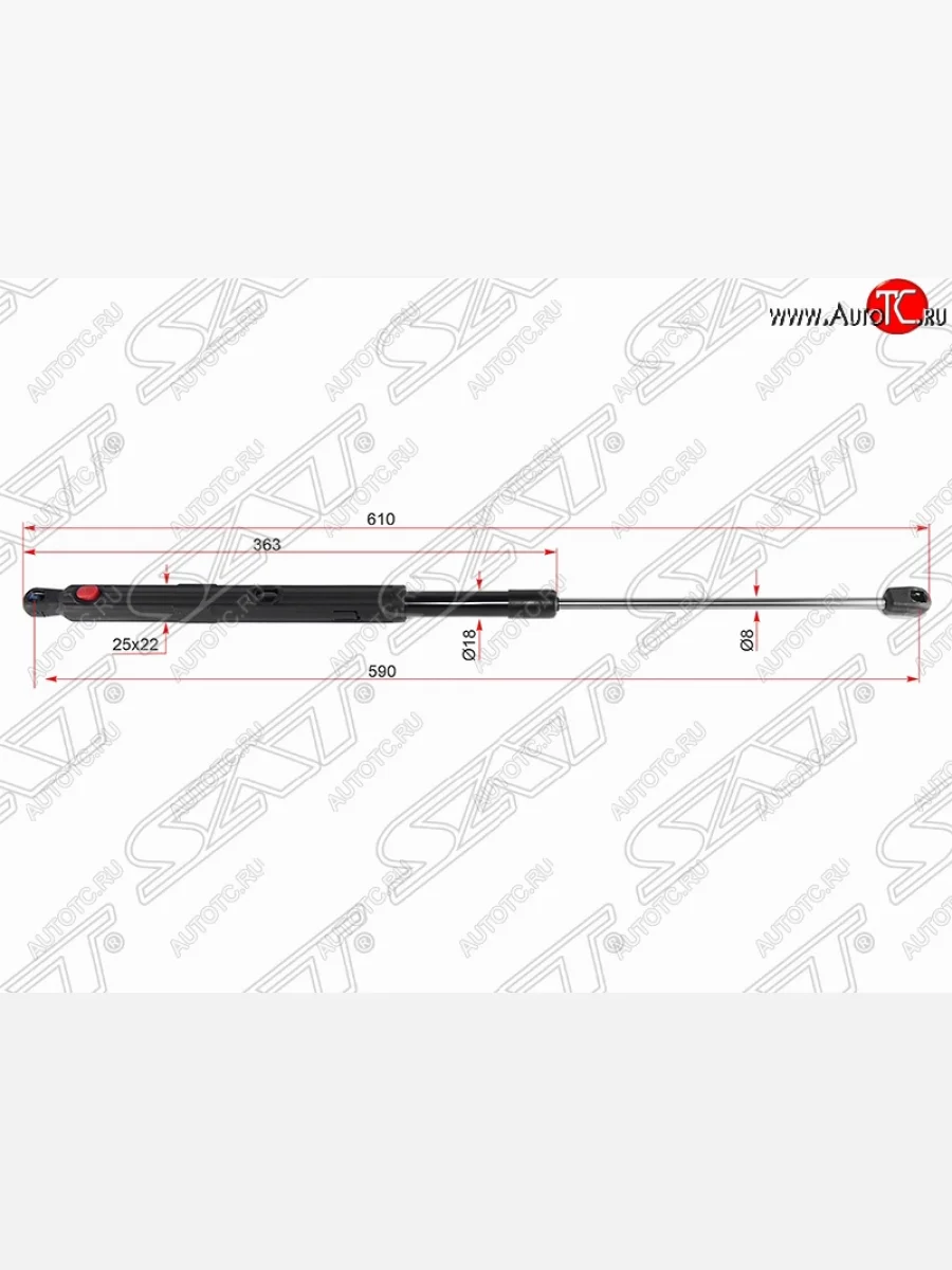 Правый упор капота SAT Mercedes-Benz GL class X164 рестайлинг (2009-2012)  в Керчи Республика Крым