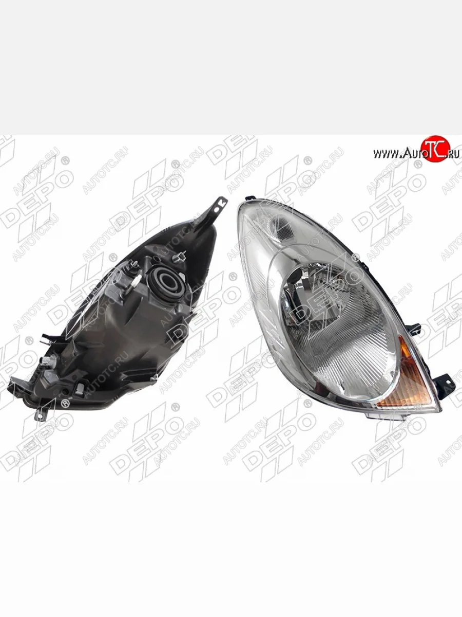 Правая фара DEPO (под электро-корректор) Nissan Note 1 E11 рестайлинг (2008-2013)  в Керчи Республика Крым