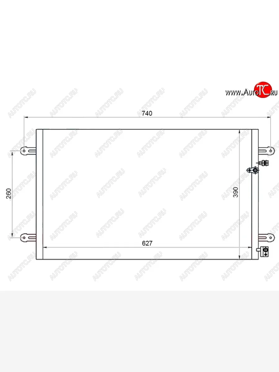 Радиатор кондиционера SAT Audi A6 C6 дорестайлинг, седан (2004-2008)  в Самаре Самарской области