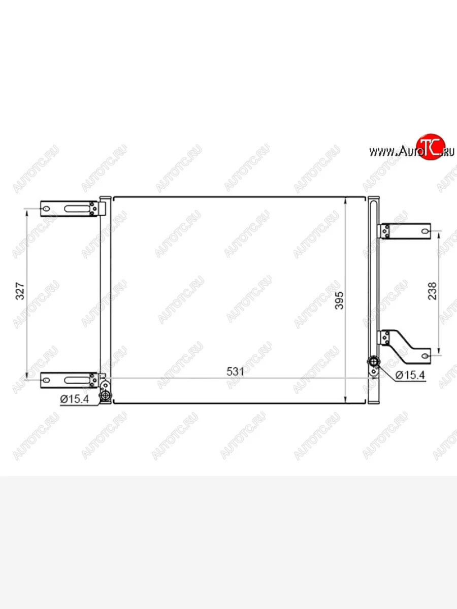 Радиатор кондиционера SAT (2.0T / 2.5 / 3.0 / 3.2)  Alfa Romeo 166 (1998-2007) 936  в Керчи Республика Крым