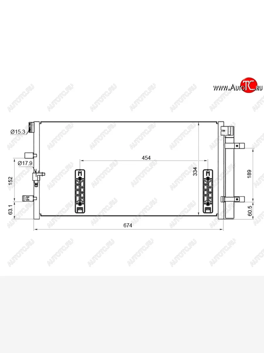 Радиатор кондиционера SAT Audi Q5 8R дорестайлинг (2008-2012)  с доставкой в г. Керчь