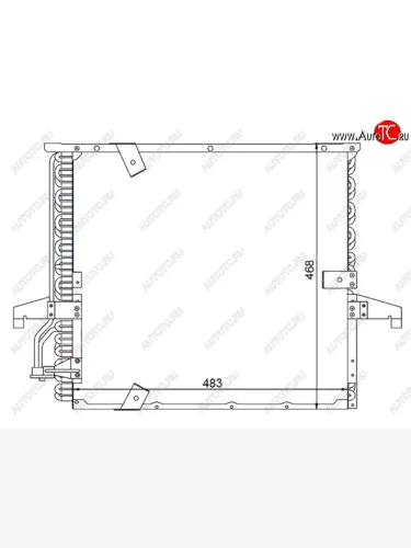 Радиатор кондиционера SAT BMW 3 серия E36 седан (1990-2000)