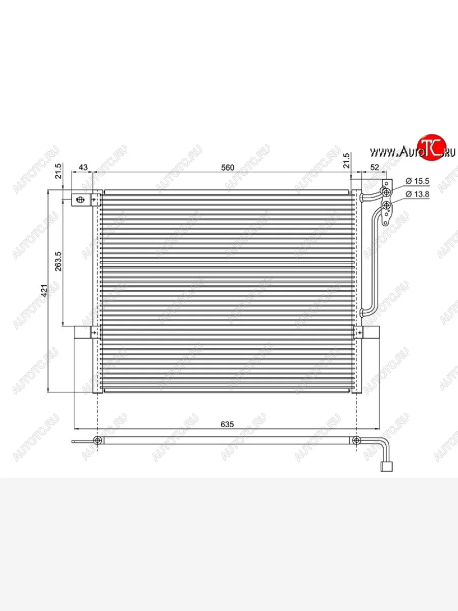 Радиатор кондиционера SAT  BMW  3 серия  E46, Z4  E85  в Керчи Республика Крым