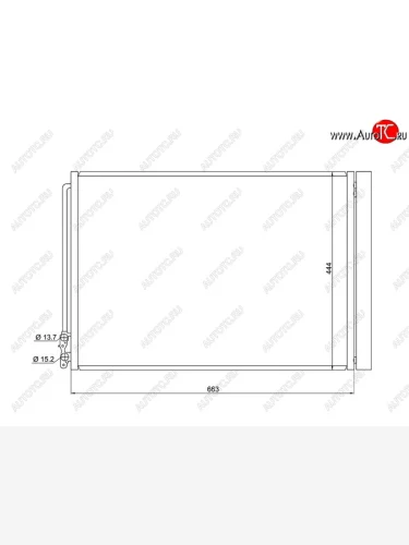 Радиатор кондиционера SAT BMW 5 серия ( F07,  F11,  F10,  F08) - 7 серия  F01-F04