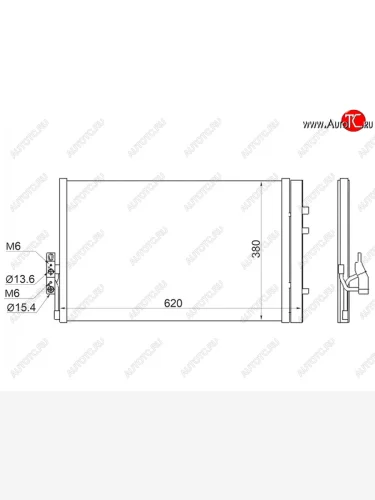 Радиатор кондиционера SAT BMW X3  F25 - X4  F26