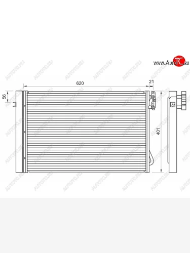Радиатор кондиционера SAT (бензин) BMW 1 серия  E81 - X1  E84