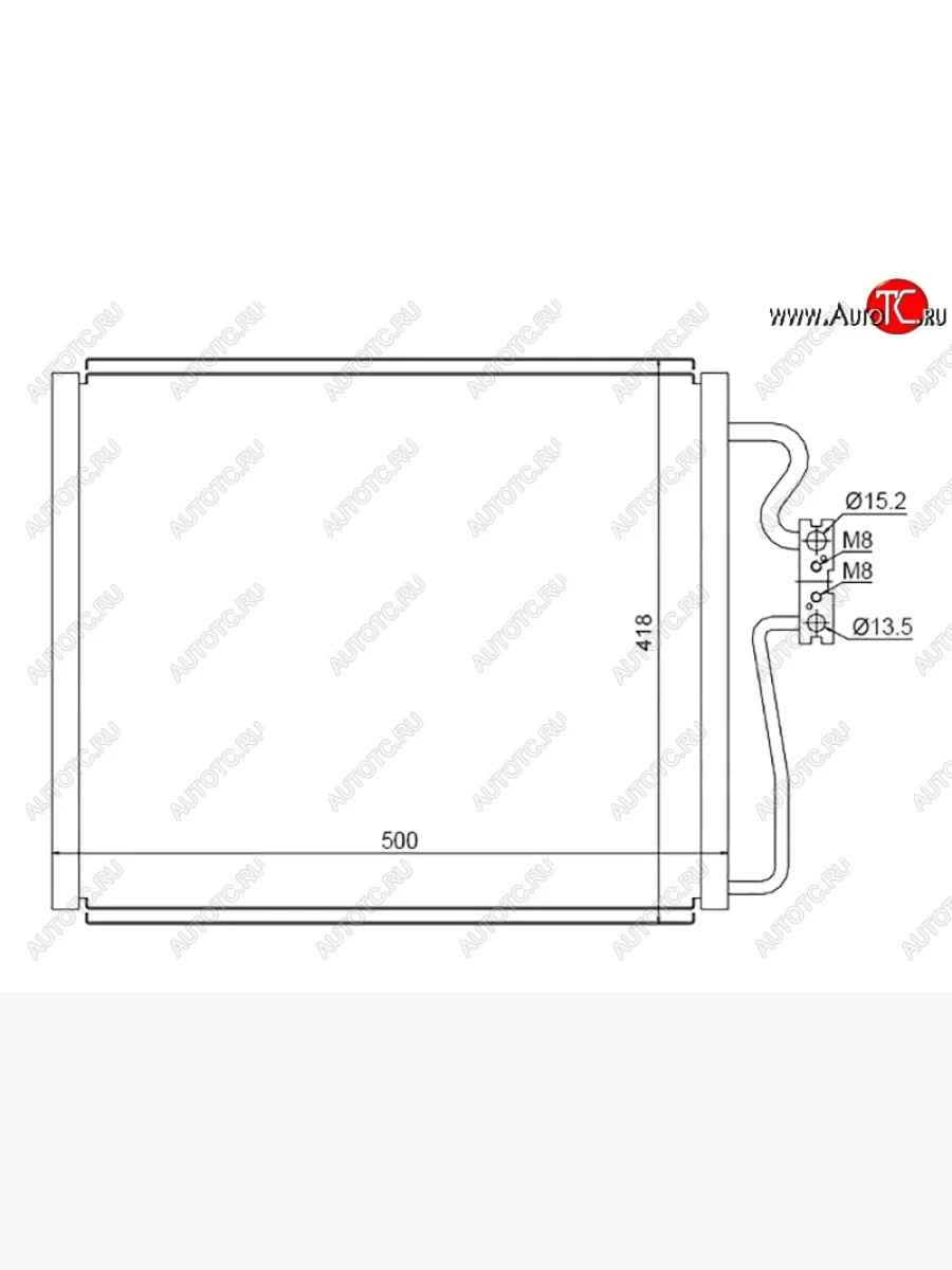 Радиатор кондиционера SAT  BMW 7 серия (1994-2001) E38  в Керчи Республика Крым