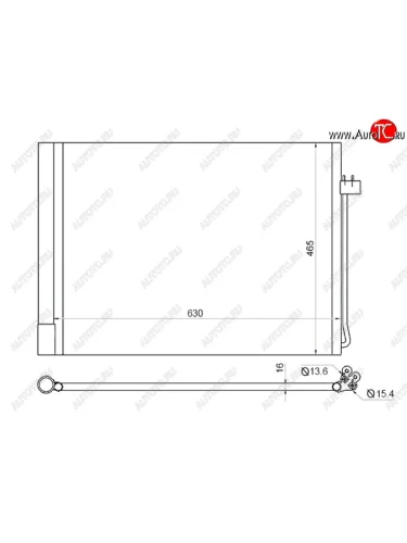 Радиатор кондиционера SAT BMW X5  E70 - X6 ( E71,  F16)