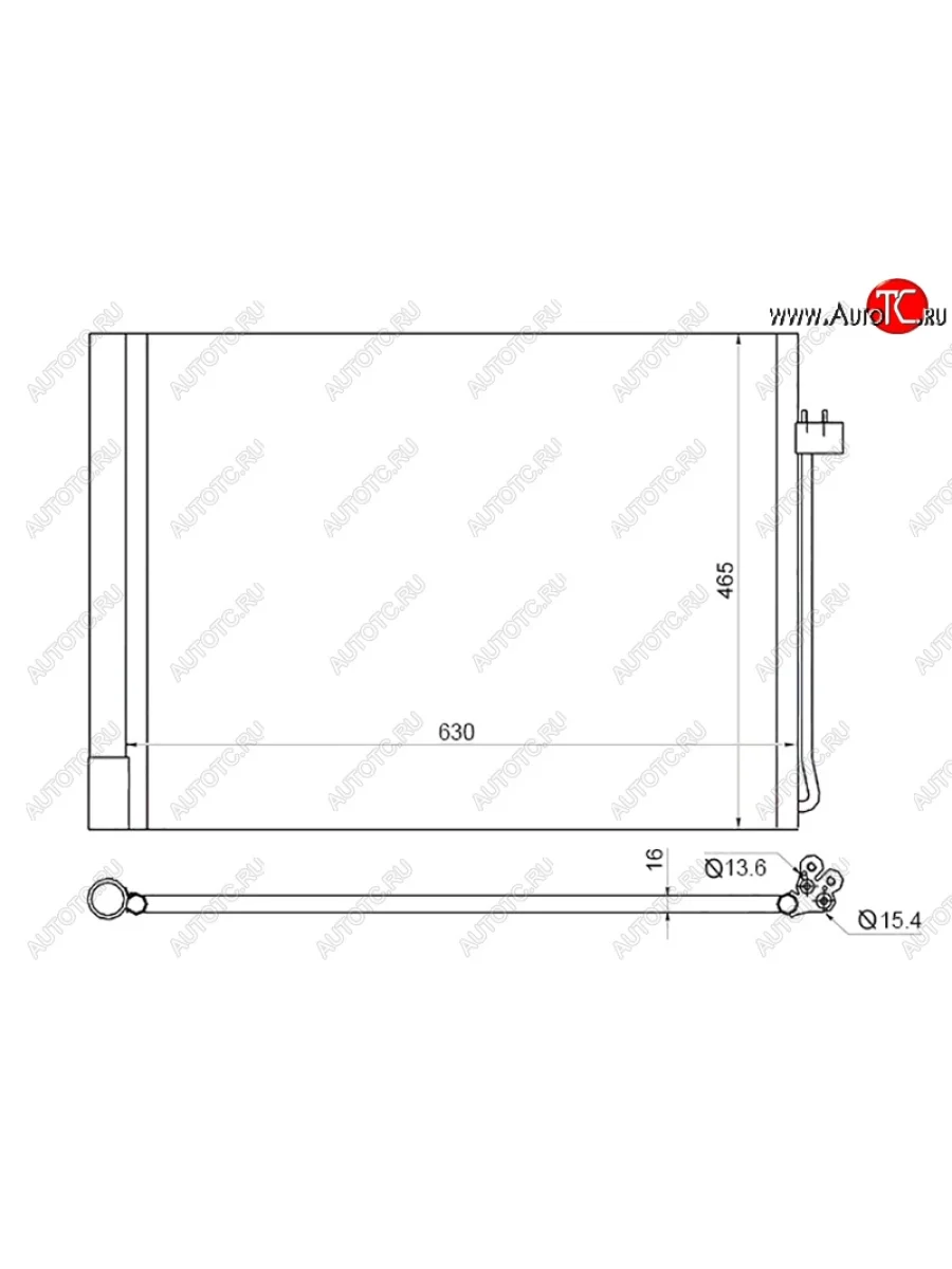 Радиатор кондиционера SAT  BMW  X5  E70, X6 ( E71,  F16)  в Керчи Республика Крым
