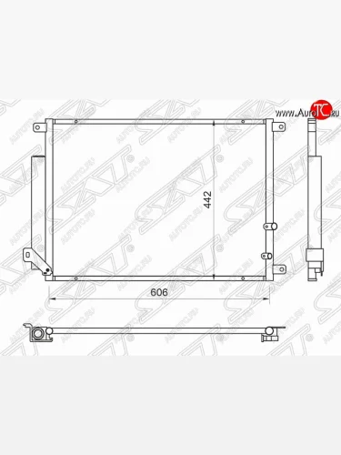 Радиатор кондиционера SAT Cadillac CTS седан (2007-2013)
