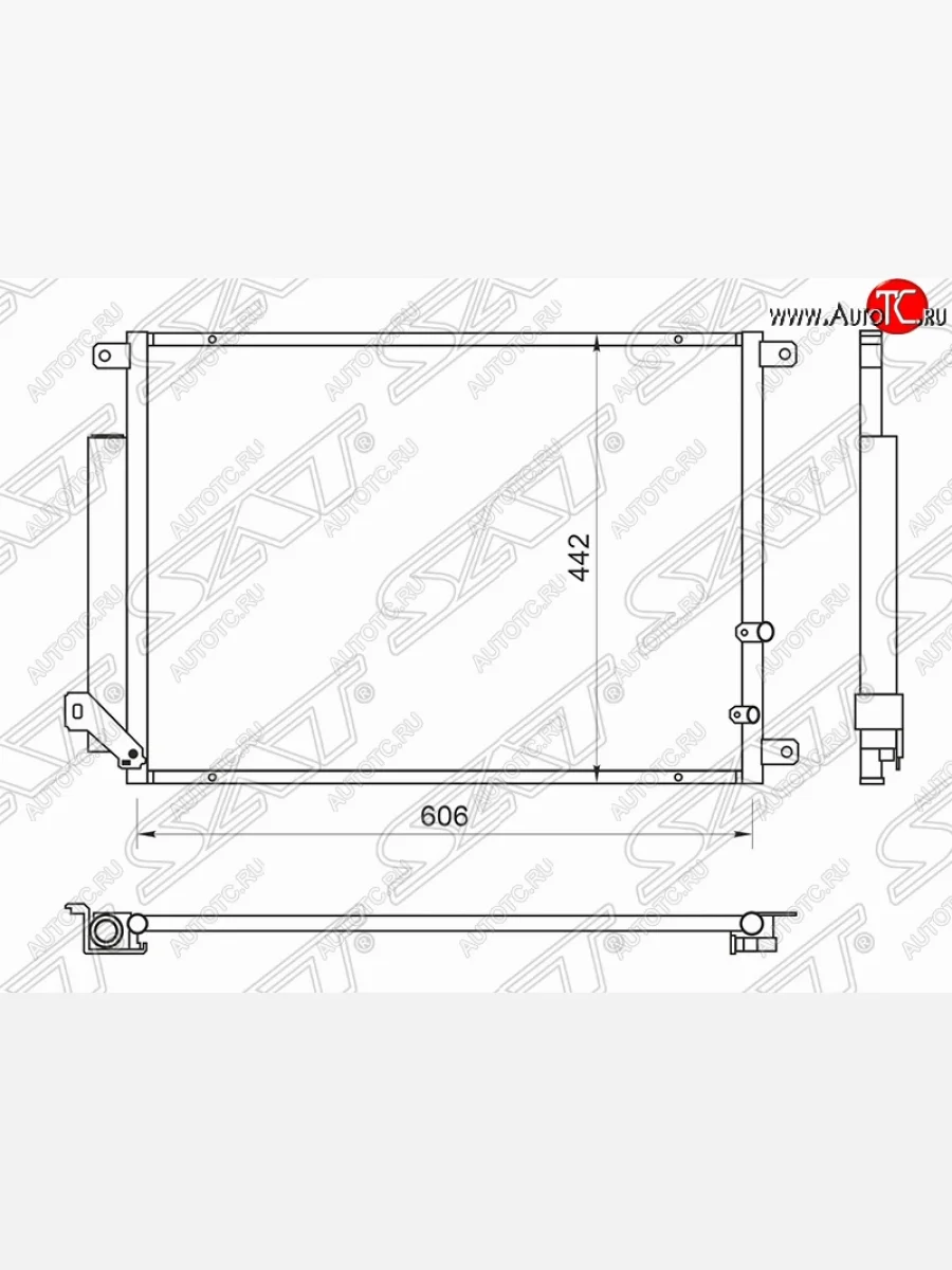 Радиатор кондиционера SAT Cadillac CTS седан (2007-2013)  в Керчи Республика Крым