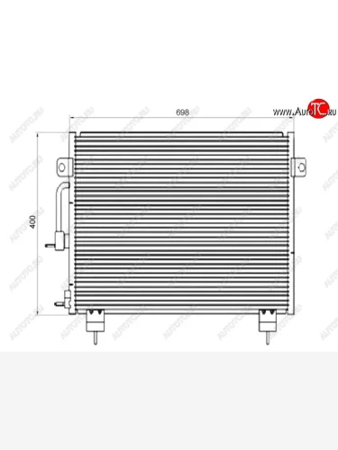 Радиатор кондиционера SAT Chery Tiggo T11 дорестайлинг (2005-2013)