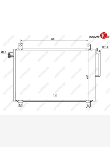 Радиатор кондиционера SAT Chevrolet Trailblazer  GMT360 (2001-2012) дорестайлинг, рестайлинг