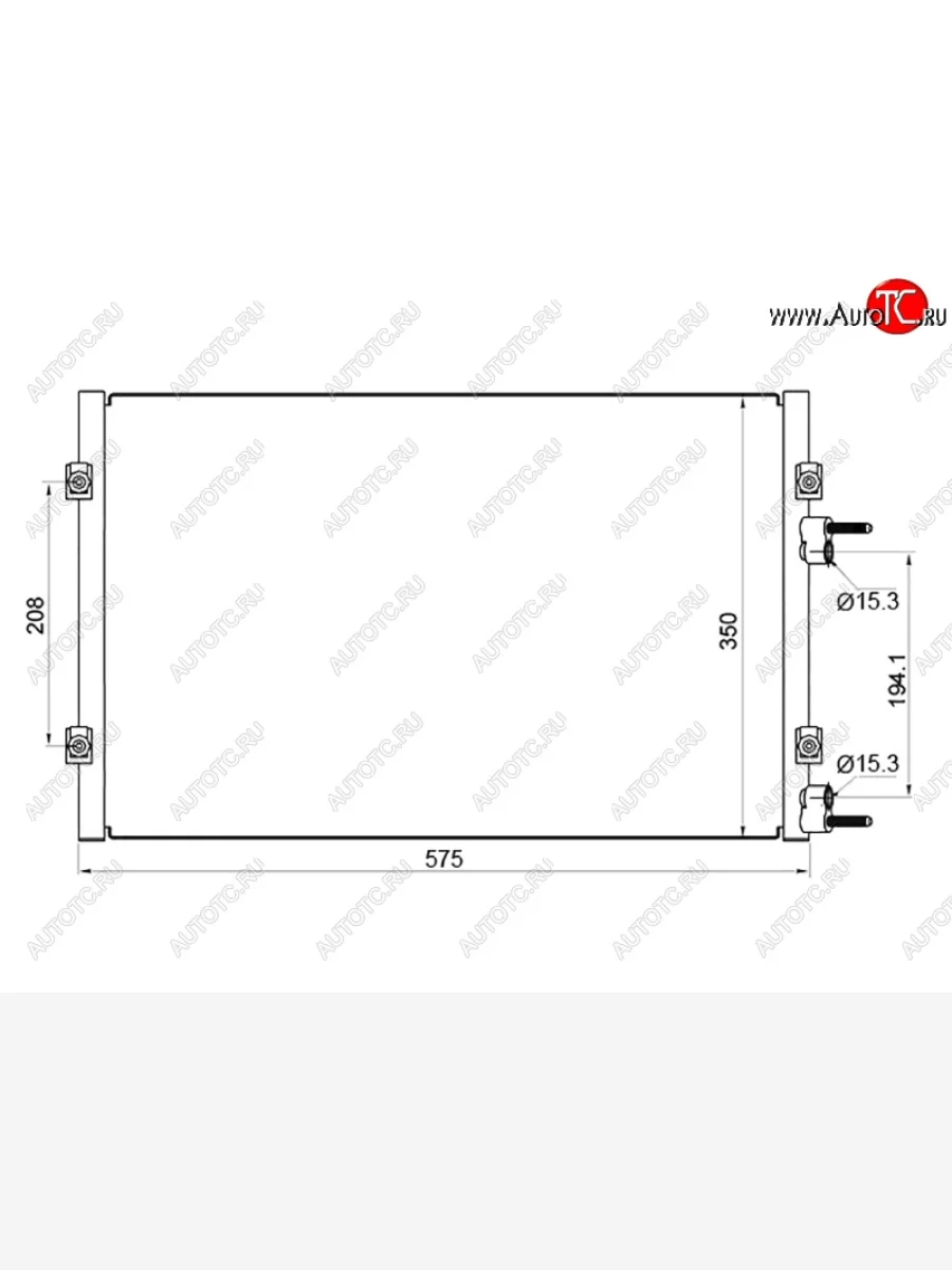 Радиатор кондиционера SAT  Chrysler PT Cruiser (2005-2010)  в Керчи Республика Крым