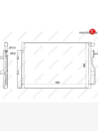 Радиатор кондиционера SAT Ravon R4 (2016-2020)