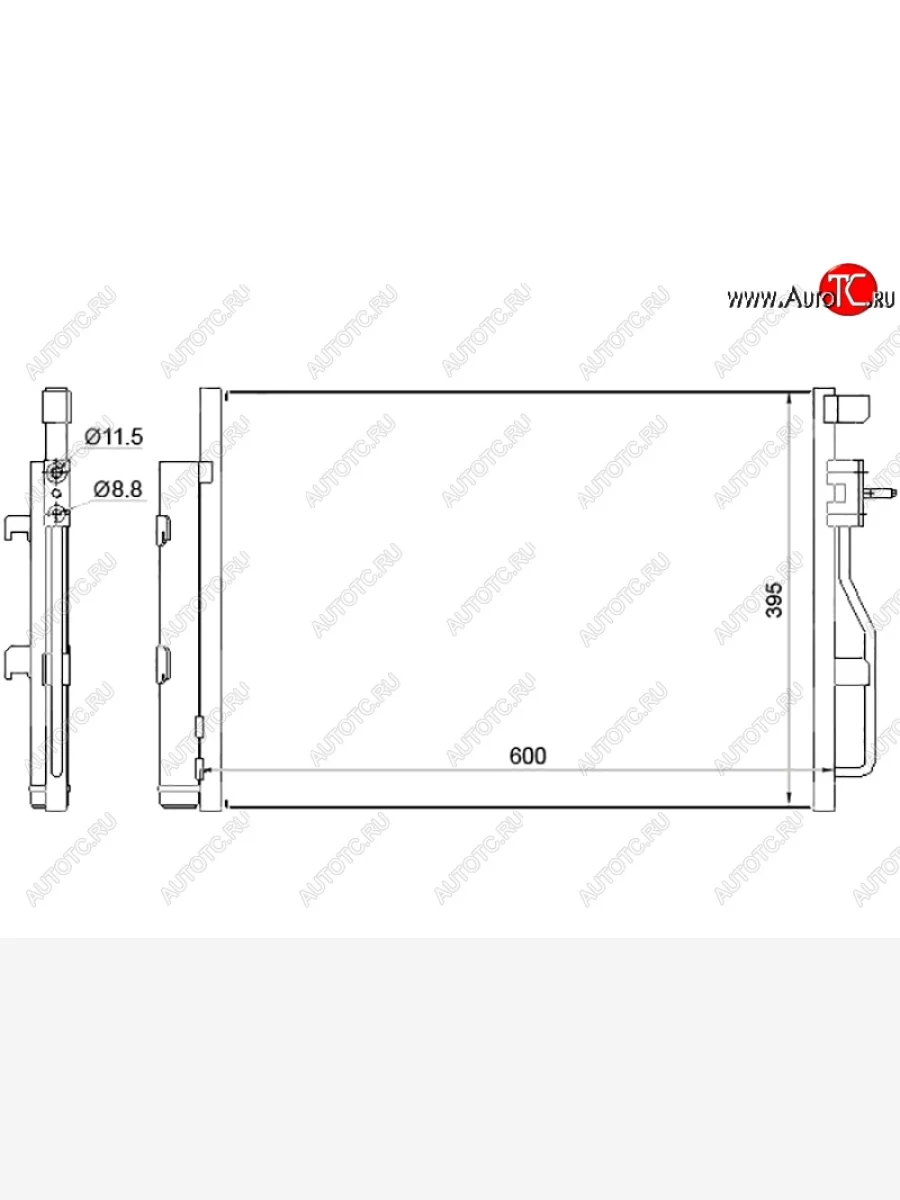 Радиатор кондиционера SAT Ravon R4 (2016-2020)  с доставкой в г. Пермь