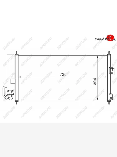 Радиатор кондиционера SAT Nissan Primera  3 P12 (2001-2008) седан, универсал