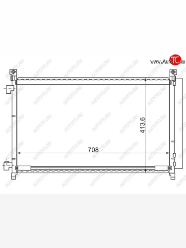 Радиатор кондиционера SAT Nissan X-trail  3 T32 (2013-2022) дорестайлинг, рестайлинг
