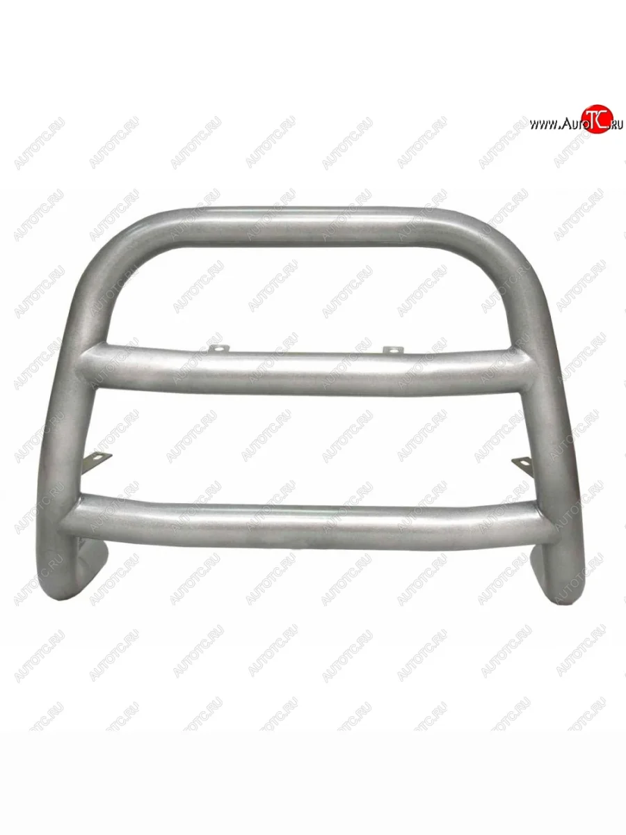 Защита переднего бампера из трубы d63.5 ТехноСфера (Техно Сфера)  Chevrolet Niva (2002-2008), Лада ВАЗ 2123 (Нива Шевроле) (2002-2008) (Серебристый)  с доставкой в г. Пермь