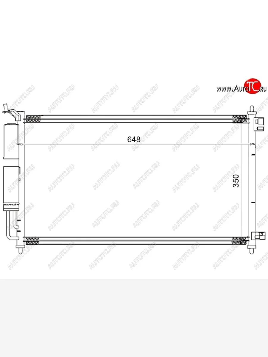 Радиатор кондиционера SAT Nissan Note 1 E11 дорестайлинг (2004-2008)  в Керчи Республика Крым