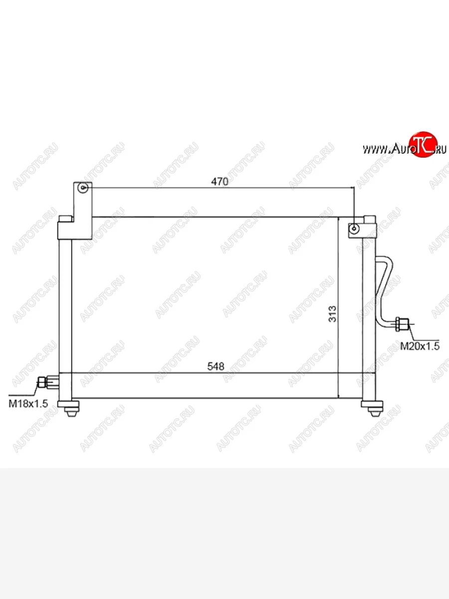 Радиатор кондиционера SAT Daewoo Matiz M150 рестайлинг (2000-2016)  с доставкой в г. Керчь