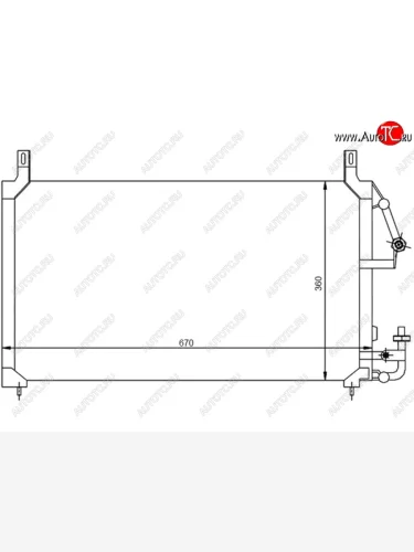 Радиатор кондиционера SAT Daewoo Nexia дорестайлинг (1995-2008)