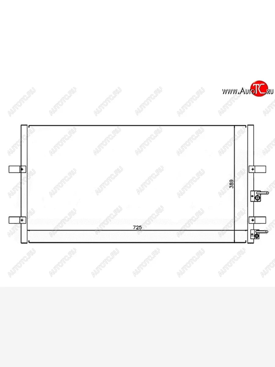 Радиатор кондиционера SAT Ford Transit цельнометаллический фургон (2006-2014)  в Керчи Республика Крым