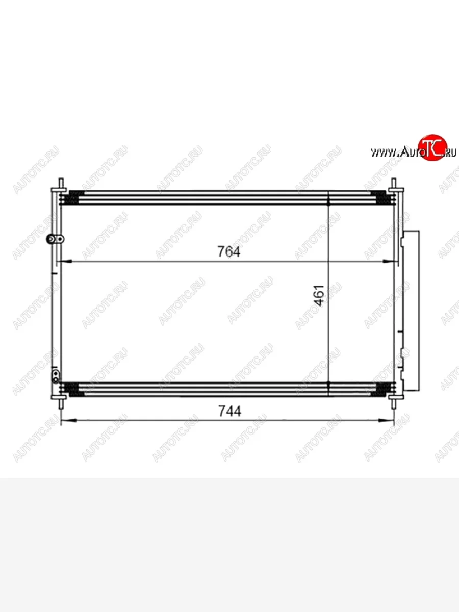 Радиатор кондиционера SAT  Acura MDX (2006-2013) YD2  в Керчи Республика Крым