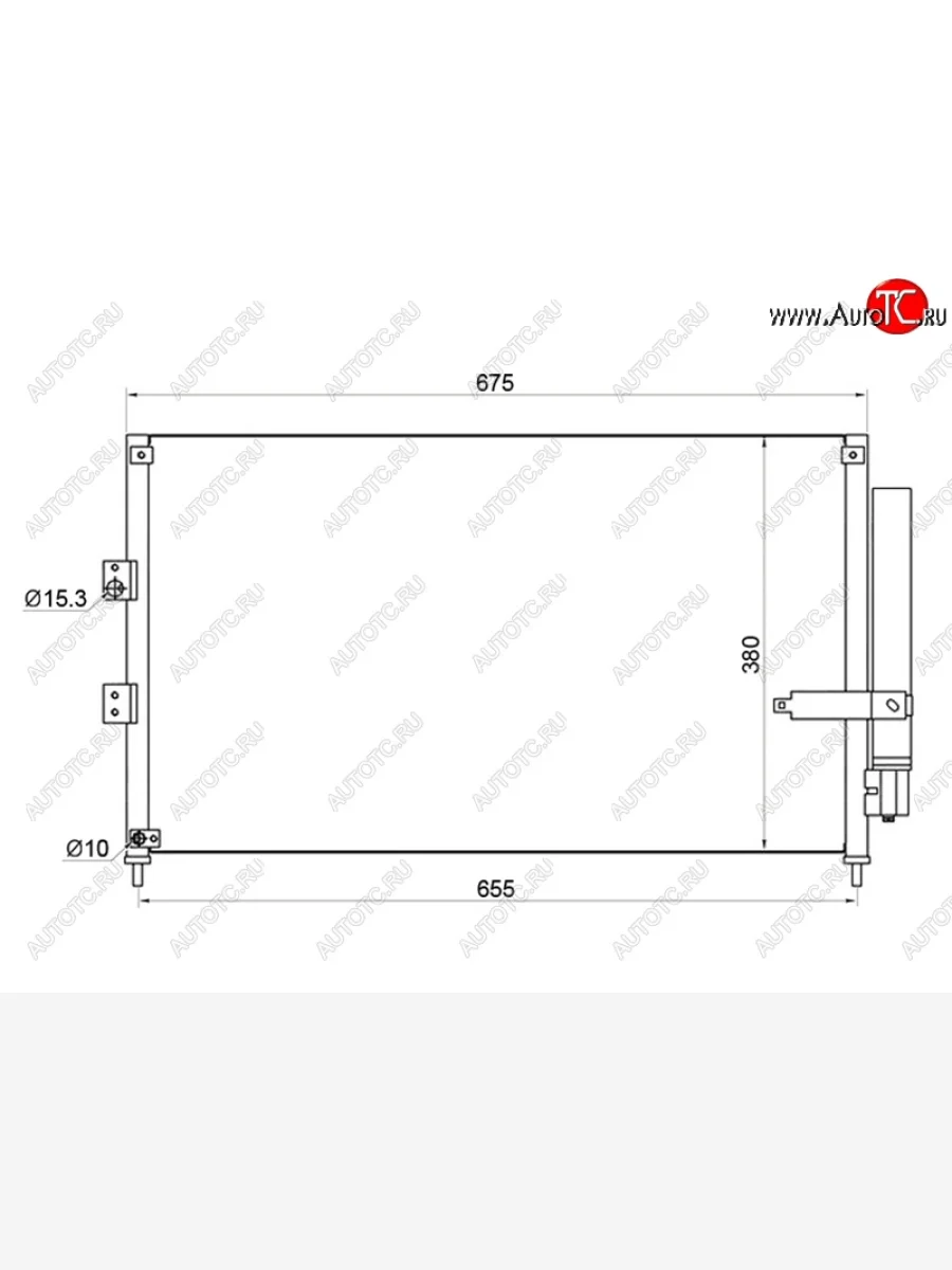 Радиатор кондиционера SAT (1.3/1.6/1.8) Honda Civic FD седан дорестайлинг (2005-2008)  в Керчи Республика Крым