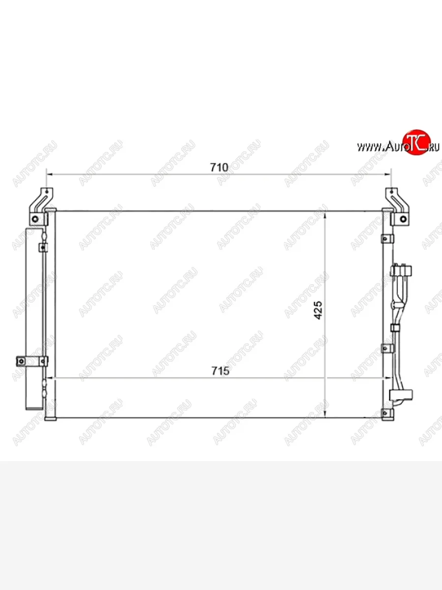 Радиатор кондиционера SAT Hyundai IX55 EN (2006-2013)  в Перми Пермском крае