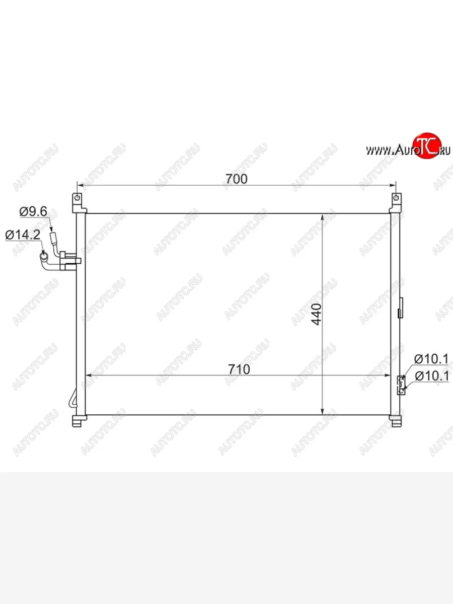 Радиатор кондиционера SAT INFINITI M35 Y50 дорестайлинг (2004-2008)  в Перми Пермском крае