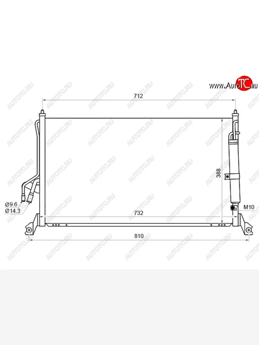 Радиатор кондиционера SAT INFINITI FX35 S50 дорестайлинг (2002-2005)  в Перми Пермском крае