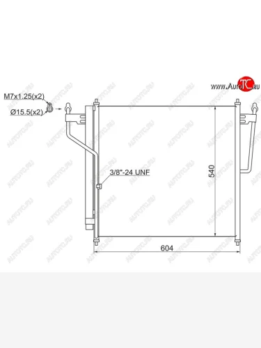 Радиатор кондиционера SAT INFINITI QX56 JA60 дорестайлинг (2004-2007)