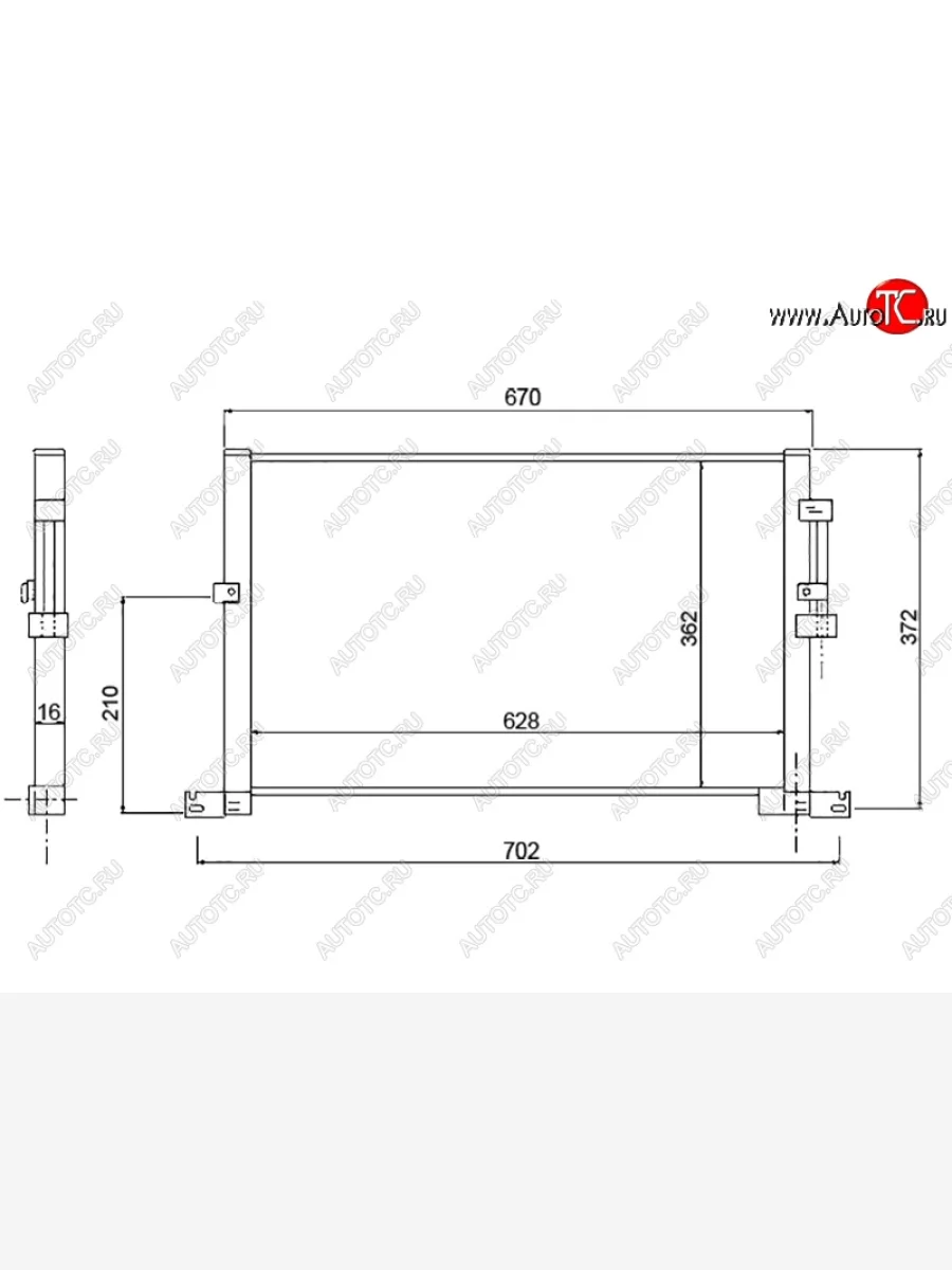 Радиатор кондиционера SAT  Jaguar X-type (2001-2009) X400  в Керчи Республика Крым