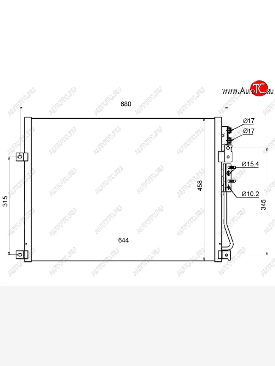 Радиатор кондиционера SAT  Jeep  Commander, Grand Cherokee  WK  в Керчи Республика Крым