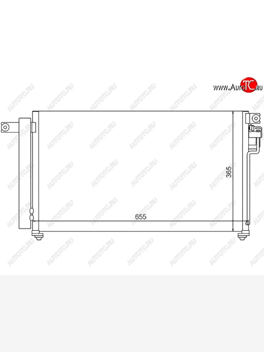 Радиатор кондиционера SAT  KIA Rio (2005-2022) 2 JB, 4 FB  в Керчи Республика Крым