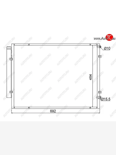 Радиатор кондиционера SAT Lexus RX330 XU30 (2003-2006)